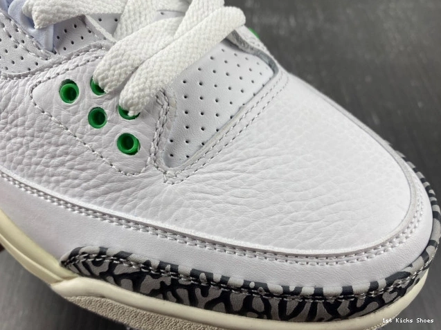 1st Kicks Shoes Jordan (W) Retro 3 CK9246-136 Lucky Green 0822